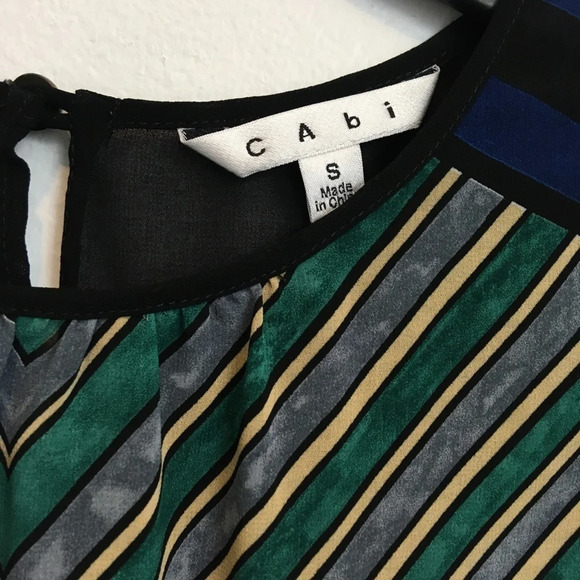 Cabi Style 565 Buchanan Leopard Stripe Sleeveless size S - Picture 4 of 5